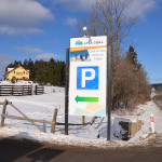 Tablica wjazdowa dla Ski Arena Łysa Góra
